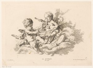 音乐
La Musique（物品上的标题）
Livre des Arts（系列名称） 作者 约翰·格奥尔格·赫特尔（一）