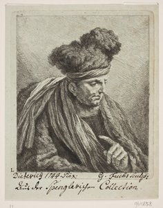 En mand med turban 作者 克里斯蒂安·威廉·欧内斯特·迪特里希