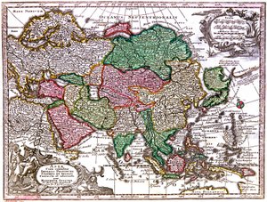 亚洲地图 作者 乔治·马修·塞特
