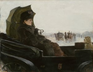 兰道尔夫人，巴黎。约于1881-83年 作者 乔治·保利