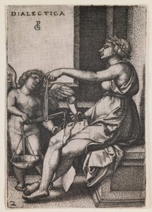 辩证法》，选自 "文科 "系列，约 1541 年（版画）