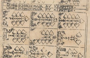 扑克牌张，1575-1600年。 作者 乔治·沙克迈尔
