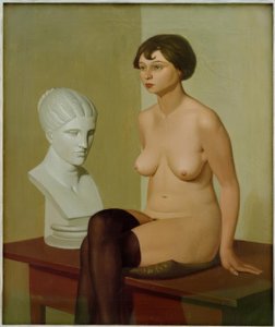 女裸与石膏头