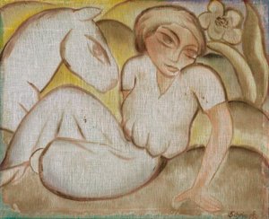 牵驴的妇女 作者 乔治·施林普夫
