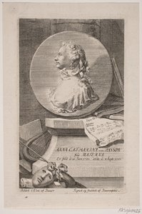 女演员 Anna Catharina von Passow 作者 Georg Vilhelm Baurenfeind
