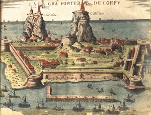希腊科孚岛 作者 格奥尔格和霍根伯格·弗朗茨 (1535-90) 布劳恩