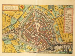 高达的地图来自Georg Braun的Civitates Orbis Terrarum。 作者 弗兰斯