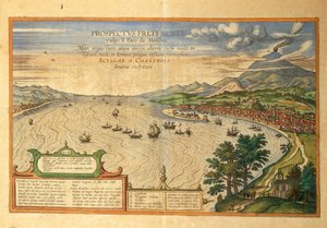 乔治-布劳恩的《Civitates Orbis Terrarum》中的墨西拿海峡 作者 弗兰斯