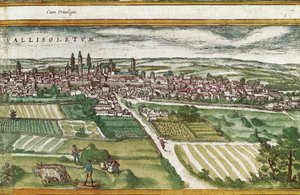 巴亚多利德附近的农业用地，在Civitatis Orbis Terrarum，由Franz HOGENBERG（1535-1590）绘制。 作者 弗兰斯