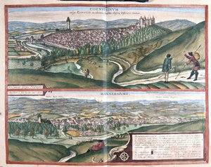 奥地利艾森斯塔特和Mannersdorf am Leithagebirge (雕刻) 作者 弗兰斯