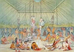 曼丹仪式（彩色印刷）