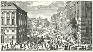 A view of Vienna in the year 1725 (engraving)