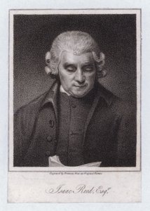 Isaac Reed, English literary editor and book collector (engraving)
