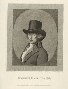Warren Hastings, Esq.的画像，出版。1795年（雕版画