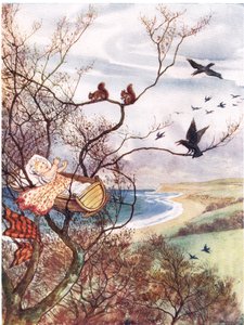 Hush-a-by Baby，1910年“A Picture Song Book”中的插图 作者 乔治，卡莱尔·霍华德（Carlisle Howard）第9伯爵