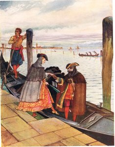 Gondoletta的La Biondina，1910年的“A Picture Song Book”插图