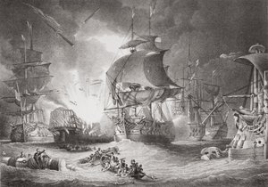 尼采战役，1798年8月1日，来自“英国和苏格兰历史插图”第二卷