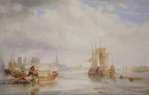 莱茵河畔的科隆，1835年