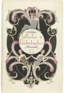 时尚杂志 饰演 Temptress Falbalas 和 Fanfreluches，1923 年现在、过去和未来时尚年鉴，第二年 作者 J·梅尼亚尔