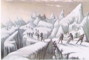 1947年柯林斯出版的英国冒险乐队攀登勃朗峰的舞台 作者 乔治·巴克斯特
