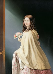 伴娘（彩色雕刻） 作者 乔治·巴克斯特
