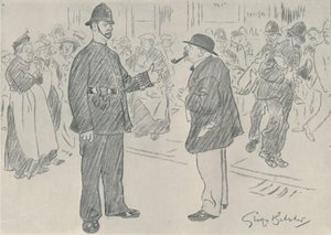 警察与人民，1920年 作者 乔治·贝尔彻