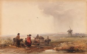 吉普赛营地，荷兰，1800年代。