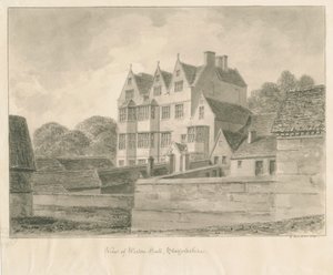 特伦特河畔韦斯顿-大厅：棕褐色绘画，1841年