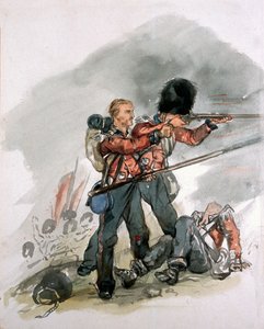 两名卫兵在战斗中的最后一击，约于1854年