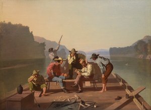 漂流者扑克牌 作者 乔治·卡勒布·宾汉