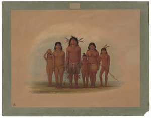 一个康尼博印第安人家庭 作者 乔治·卡特琳