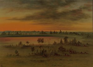 一个苏族战争党，1861-869年。 作者 乔治·卡特琳