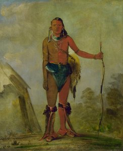 艾-诺-瓦，火，一个狐狸药师，1835年。 作者 乔治·卡特琳