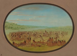妇女的球戏--苏族，1861-869。 作者 乔治·卡特琳