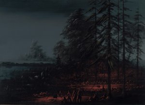 苏族战队的宿营地，18611869年。 作者 乔治·卡特琳