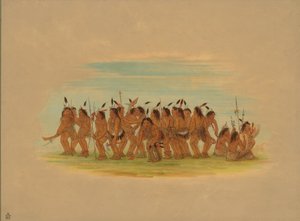 狗舞--苏族，1861年。 作者 乔治·卡特琳