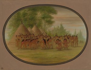 鹰舞--乔克托人，18611869年。 作者 乔治·卡特琳