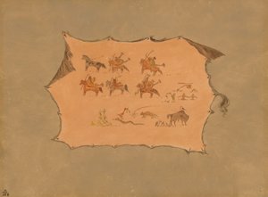 波尼族医生袍子的传真，18611869年。 作者 乔治·卡特琳