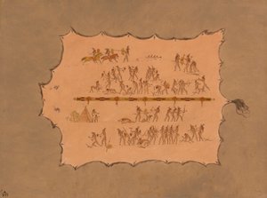 苏族长袍的传真，18611869年。 作者 乔治·卡特琳