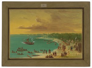 格里芬号在伊利湖上的首次航行。1679年8月7日 作者 乔治·卡特琳