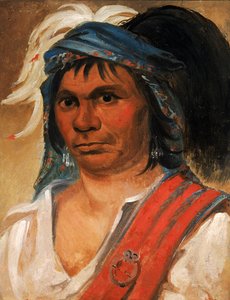 硬山核桃，一个友善的人，1831年。 作者 乔治·卡特琳