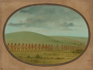 印第安人档案--爱荷华州，18611869年。 作者 乔治·卡特琳
