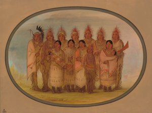 访问伦敦和巴黎的爱荷华州印第安人，18611869。 作者 乔治·卡特琳