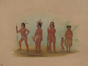 克拉索普印第安人，18551869。 作者 乔治·卡特琳