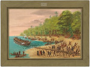 格里芬号的发射。1679年7月 作者 乔治·卡特琳