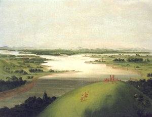 普拉特河口，圣路易斯以上900英里，1832年。