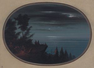 纳亚斯村的夜晚，18551869。 作者 乔治·卡特琳
