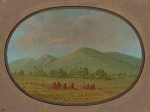 Nishnabotana悬崖，上密苏里州，18611869。 作者 乔治·卡特琳