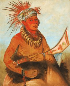 Pah-ta-cóo-chee, Shooting Cedar, a Brave, 1832. 作者 乔治·卡特琳