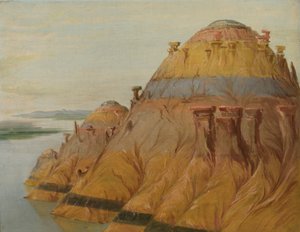 圣路易斯 1700 英里之上风景如画的克莱悬崖 作者 乔治·卡特琳
